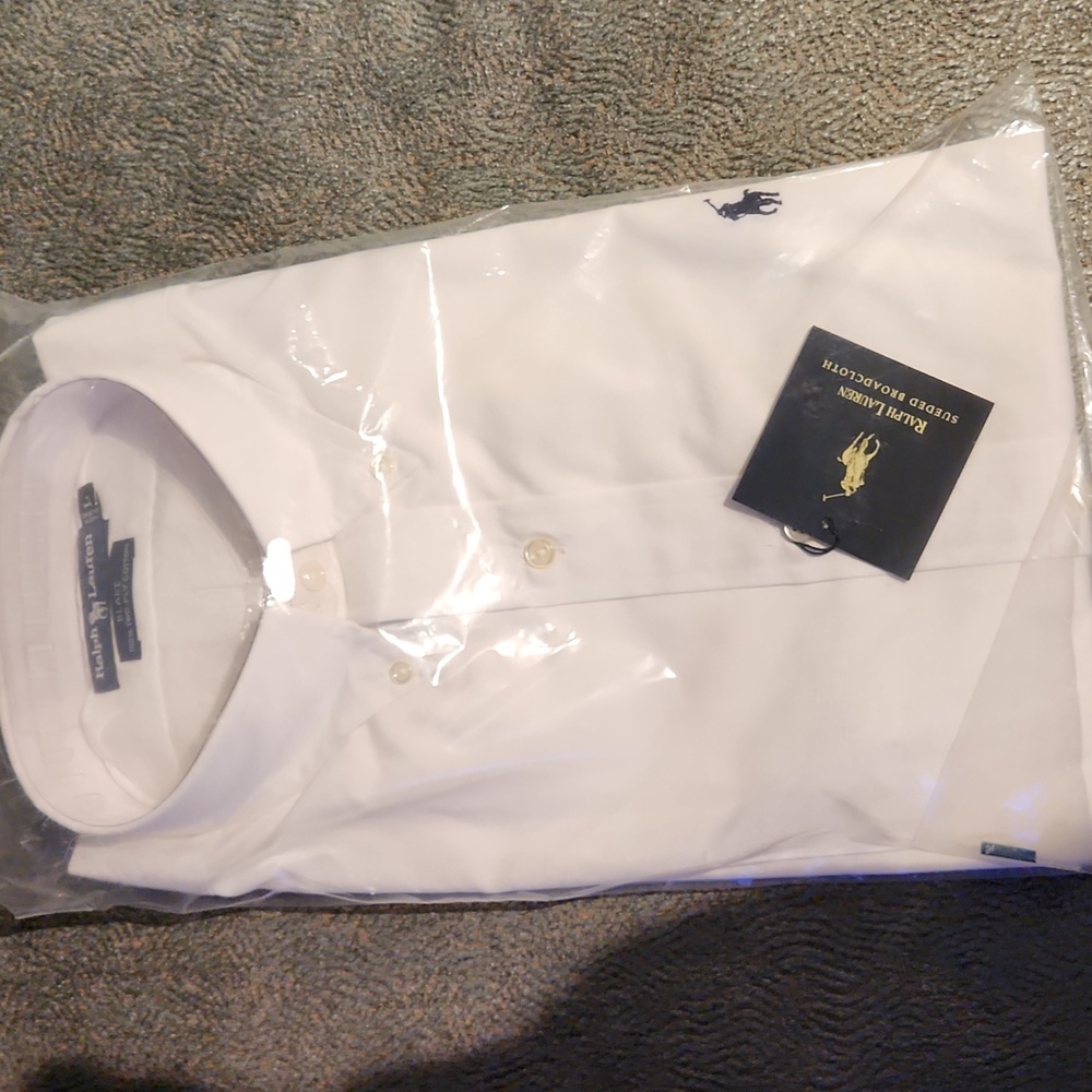 Mens Ralph Lauren button down long sleeve shirt